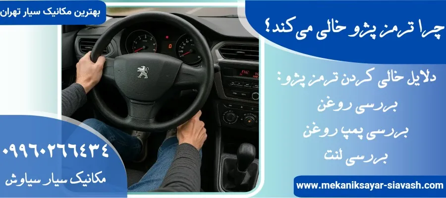 چرا ترمز پژو خالی می‌کند؟ دلایل خالی کردن ترمز پژو